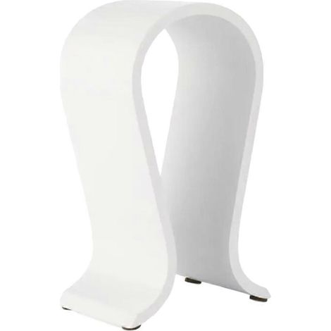 Wooden Casque Support Support pour Over Oreille Casque Universel Desk Affichage Hanger Stable Storage Organiser Blanc (1/5)