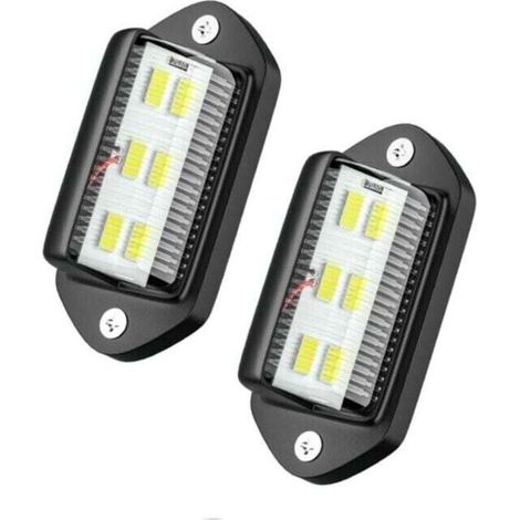 Stück wasserdichte LED-Kennzeichenleuchten, 6 SMD-LED-Kennzeichenleuchten hinten für 12V/24V LKW, Transporter, Anhänger, PKW, Wohnwagen (1/5)