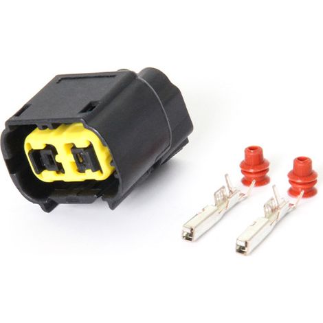 DJ7024YC-1.5-21 is a connector plug for automotive wiring harnesses, including terminals. (1/3)