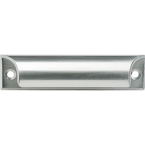 Cadap Tirador de aluminio natural 70 mm ergonómico