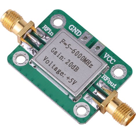 Module d'amplificateur de puissance pour signaux RF VHF/UHF à large bande, gain 20 dB, 5-6000 MHz (1/5)