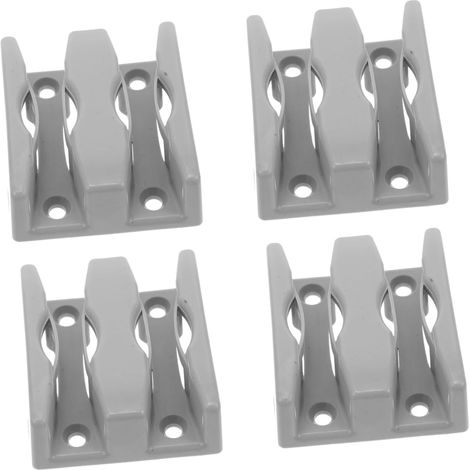 lot de 4 guide inférieur pour porte coulissante, PP (1/5)