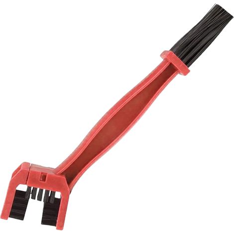 Brosse de nettoyage de chaîne Biketec 25,6 cm x 6 cm x 3,2 cm Rouge