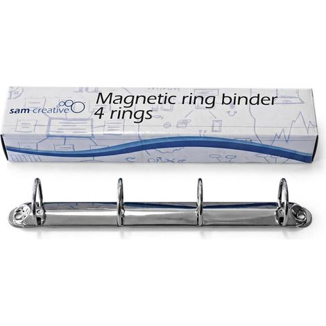 Raccoglitore ad anelli magnetico 4 anelli a D (1/5)