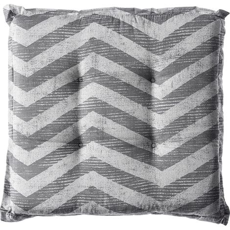 Kissen, Baumwolle und Polyester, 43 x 43 x 5 cm, passend für die meisten Gartenstuhlmodelle, 5 cm dick, Polyurethanschaumpolsterung (1/5)