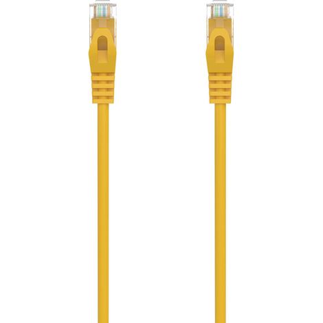 Cable de Red RJ45 AWG24 UTP Aisens A145-0563 Cat.6A/ LSZH/ 25cm/ Amarillo (1/4)