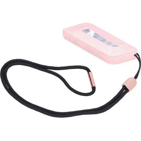 Wiederaufladbarer, intelligenter Luftreiniger per USB, tragbarer Lufterfrischer-Anhänger für Büro, Zuhause, Schlafzimmer, rosa (1/5)