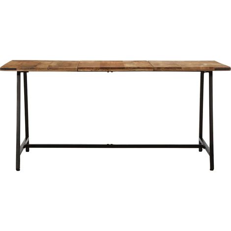 Table à manger 160x80x75 cm bois de manguier massif CFW677745 (1/5)