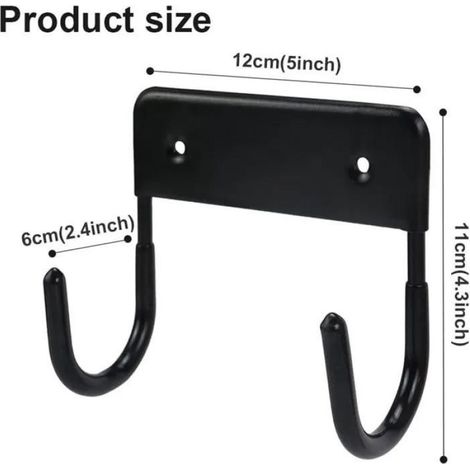 Support mural pour planche à repasser, crochet de rangement vertical, acier ABS, pour modèles en T et Y (1/5)
