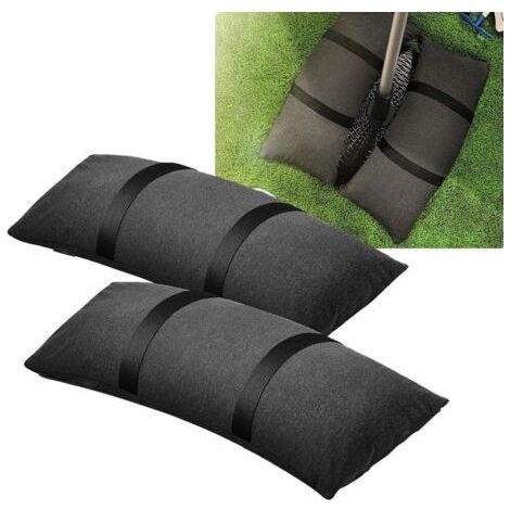 Set mit 2 Sandsäcken, befüllbare Sandsäcke für den Außenbereich, Hochwasserschutz-Sandsäcke, Sandsäcke für Gartenmöbel und Wäscheständer für zusätzliche Stabilität (1/5)
