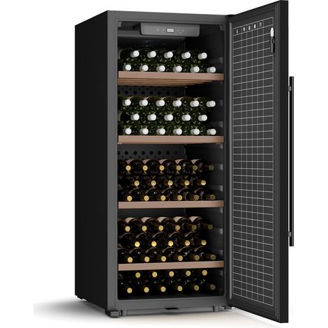 Klarstein CellarMax - Frigorifero per vini  114 bottiglie  Compressore  Efficienza energetica E