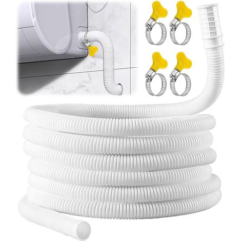 Manguera de drenaje de condensado de 16 mm de diámetro, manguera de drenaje de PVC flexible y recortable, universal para aires acondicionados y deshumidificadores, longitudes de 2 m, 3 m, 5 m y 8 m, c (1/5)
