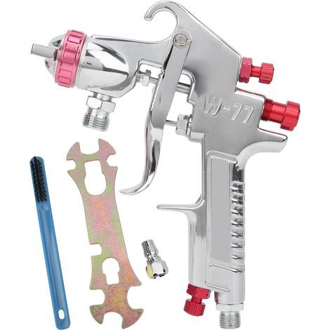Professionelle Farbspritzpistole 6,8 bar 200-240 ml/min mit Bodenbecher und 3-mm-Universaldüse (1/5)