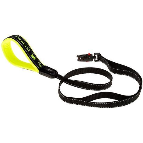 Ferplast SPORT DOG MATIC G Laisse pour chiens avec mousqueton automatique et deux poignées extra. Deux mesures, différentes couleurs.. Variante G20/120 - Misure: 20 mm x L 120 cm - Jaune (1/5)