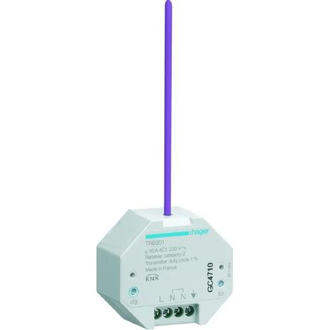 Hager TRB201 detector de movimiento blanco 16A empotrado