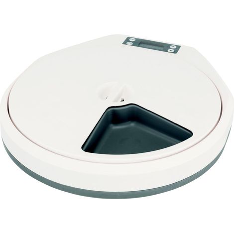 Trixie TX5 automatischer Futterspender in Weiß und Grau