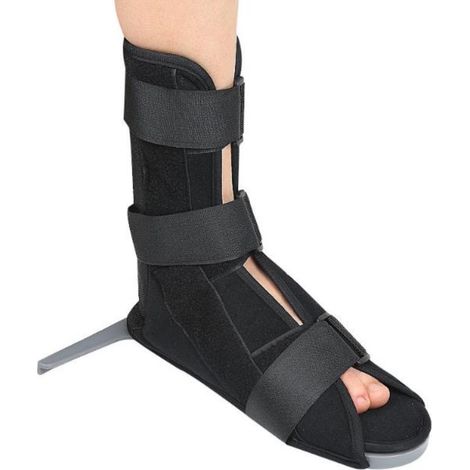 Chaussure de marche orthopédique pour entorse, fracture d'orteil et pied blessé - Support de cheville réglable (1/5)