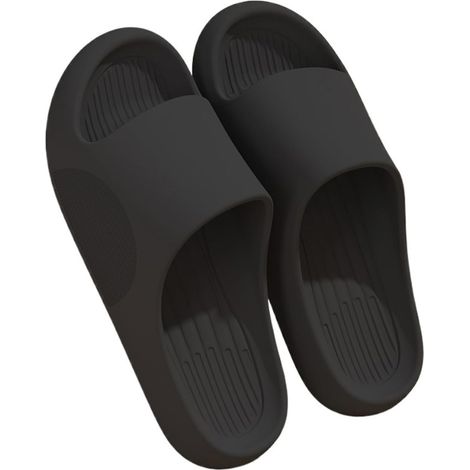 Sandalias y pantuflas de baño para hombre y mujer: suaves y antideslizantes, ideales para interiores y exteriores, perfectas para la playa en verano. (1/5)