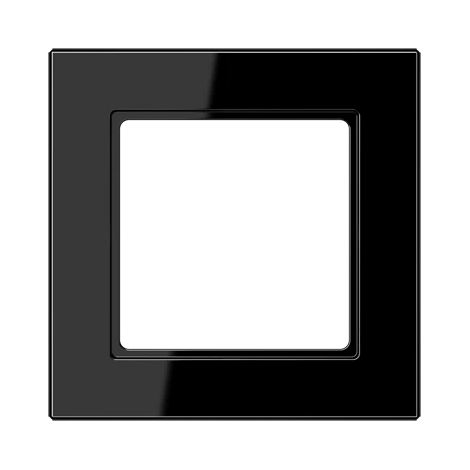 Jung Marco 1 elemento, A CREATION, duroplástico, negro, montaje vertical y horizontal AC 581 SW