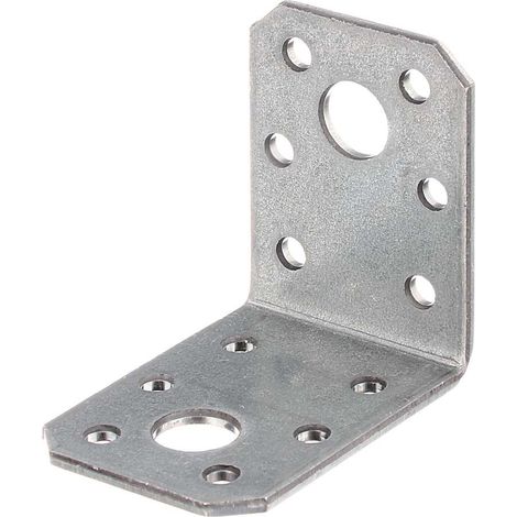 Alberts Piastra Angolare Zincata 50x50x35 mm per Giunzione Metallica