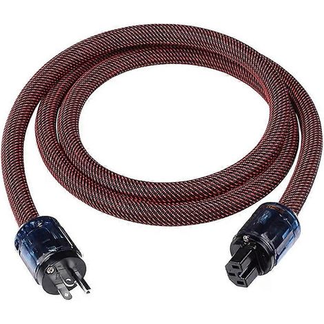 Câble d'alimentation Hi-Fi en cuivre sans oxygène, pour lecteur CD audio Hi-Fi/lecteur à tubes/amplificateur de puissance, 3 mètres, prise américaine (1/5)