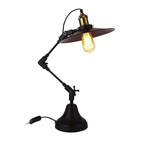 edm EDM Vintage Tischlampe Gold Retro Artikuliert