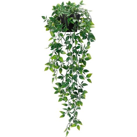 Plante artificielle suspendue Mandala, fausse plante pour l'intérieur et l'extérieur, bureau, salon, décoration d'étagère (1/4)