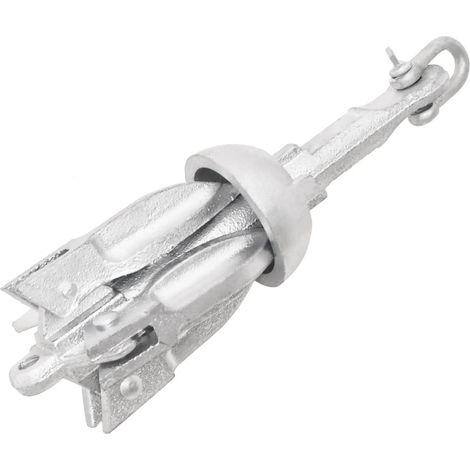 Klappanker Silber 0,7 kg Feuerverzinktes Gusseisen
