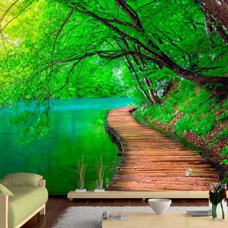 Papier peint paix verte - 150 x 105 cm (1/4)