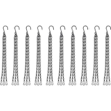Lot de 10 supports pour mangeoires à oiseaux, chaînette suspendue en rotin synthétique tressé, jardinière décorative pour jardins (Questions-réponses) (1/5)