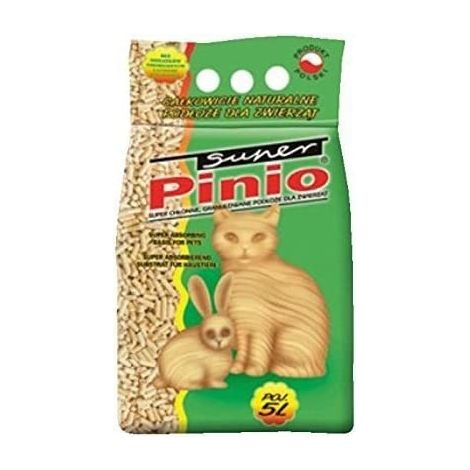 Super Pinio Pellets de Madera sin Aroma Bolsa de Basura, 5 litros