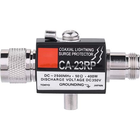 Protection Contre Les surtensions, N mâle à N Femelle Parafoudre à Bande Pleine, Parafoudre, Parafoudre coaxial de 400 W, Dispositif de Protection pour protéger l'émetteur-récepteur, Récepteur (1/5)