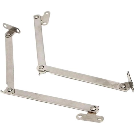 Lot de 2 barres traction pliables en acier inoxydable pour porte (1/5)
