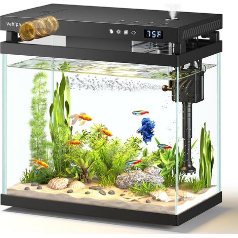 Aquarium, kit d'aquarium de 8 litres Noir (1/5)