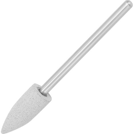 Fraises de polissage dentaire en caoutchouc silicone grain 240, accessoires pour forets, argent et blanc