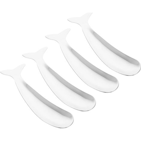 KICHOUSE Cuillères à Glace de Style Coréen Lot 4 en Acier Inoxydable (1/5)