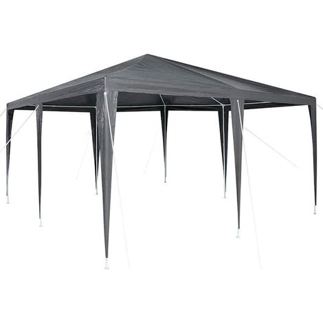 Tente de réception gris anthracite, 400 x 400 x 266 cm (1/5)