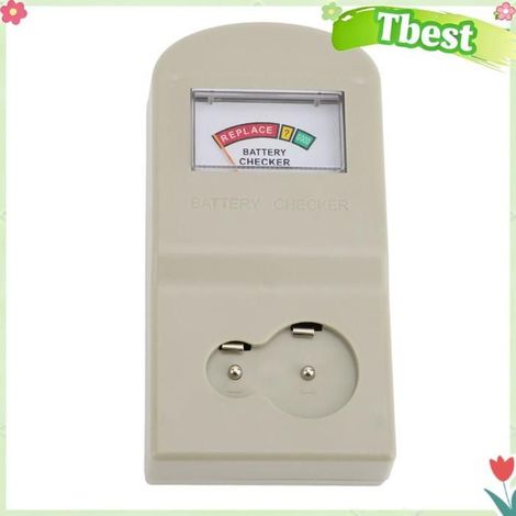 Tbest Testeur de pile bouton Testeur de Batterie de Pile Bouton Portable Mini Taille 1,5 V 3 V Outil de Contrôle lunettes outils (1/5)