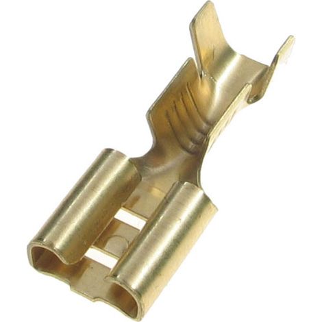 Connettore femmina 6,3 mm 19,5 mm 10 pezzi per filo da 1, 2,5 mm