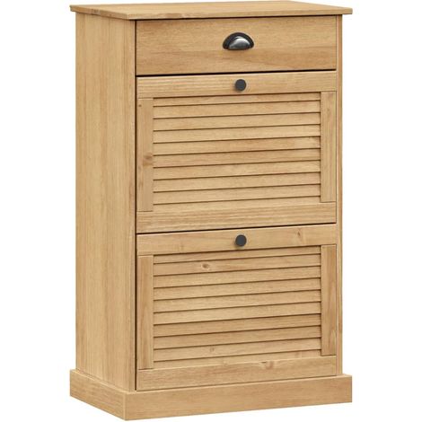 Meuble à chaussures，Armoire à chaussures VIGO 60x35x96 cm bois massif de pin CFW3609144 (1/5)