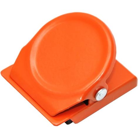 Clip magnétique orange puissant pour tableau blanc, résistant aux rayures, clip à queue longue pour réfrigérateur, école, cuisine, chambre, bureau (1/5)