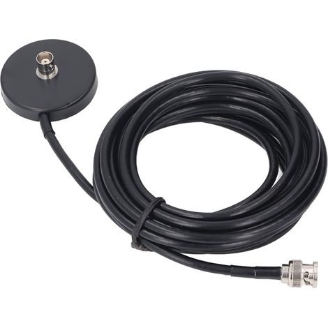 Cavo coassiale RG58 da 5 m con connettore magnetico BNC femmina-maschio – antenna portatile per radio CB e comunicazioni bidirezionali (1/5)