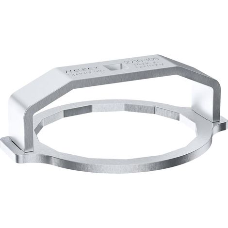 HAZET Écrou de fixation amortisseur outil 2710-105, carré 1/2" (12,5 mm), profil extérieur 16 pans, SW 106 mm (1/5)