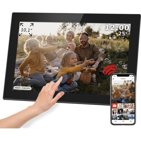 Kruger&Matz digitaler Bilderrahmen FRAMEO Wi-Fi 10,1" hochwertiges Panel