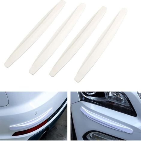 4-Pack Universal Car Corner Adhesive Strips - White (1/4)