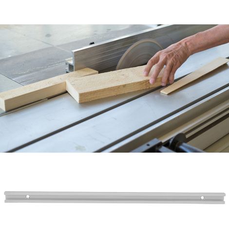 Jig de guidage à rainure en T en alliage d'aluminium pour coupes d'onglet (300mm) - Outil de menuiserie (1/5)