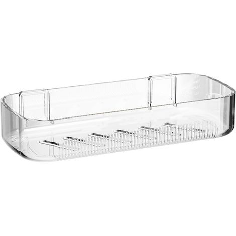 Etagere Salle De Bain - Support Adhesif Sans Perçage - Drainage Inferieur - Plastique Resistant - 25 X 11 X 5 Cm - 1 Piece (1/5)