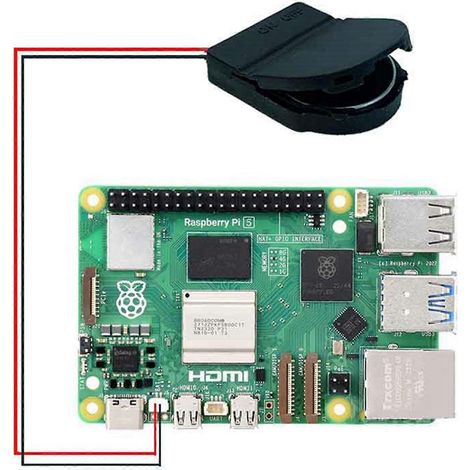 Lot de 4 RTC batterie boîtier avec interrupteur batterie support pour Raspberry Pi 5 Pi5 accessoires (1/5)