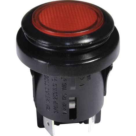 Interuttore a pressione 250 V/AC 16 A 2 x Off / On interBär IP65 Permanente 1 pz.