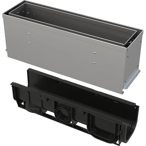 Alcadrain AVZ101S-R322R Revisionsteil für Schlitzrinne, asymmetrisch, 160 mm, Edelstahl (1/3)